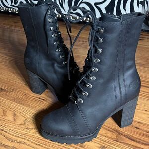 Harley Davidson Women’s Black 7” Lace Up D84701 Seneca Motorcycle Boot